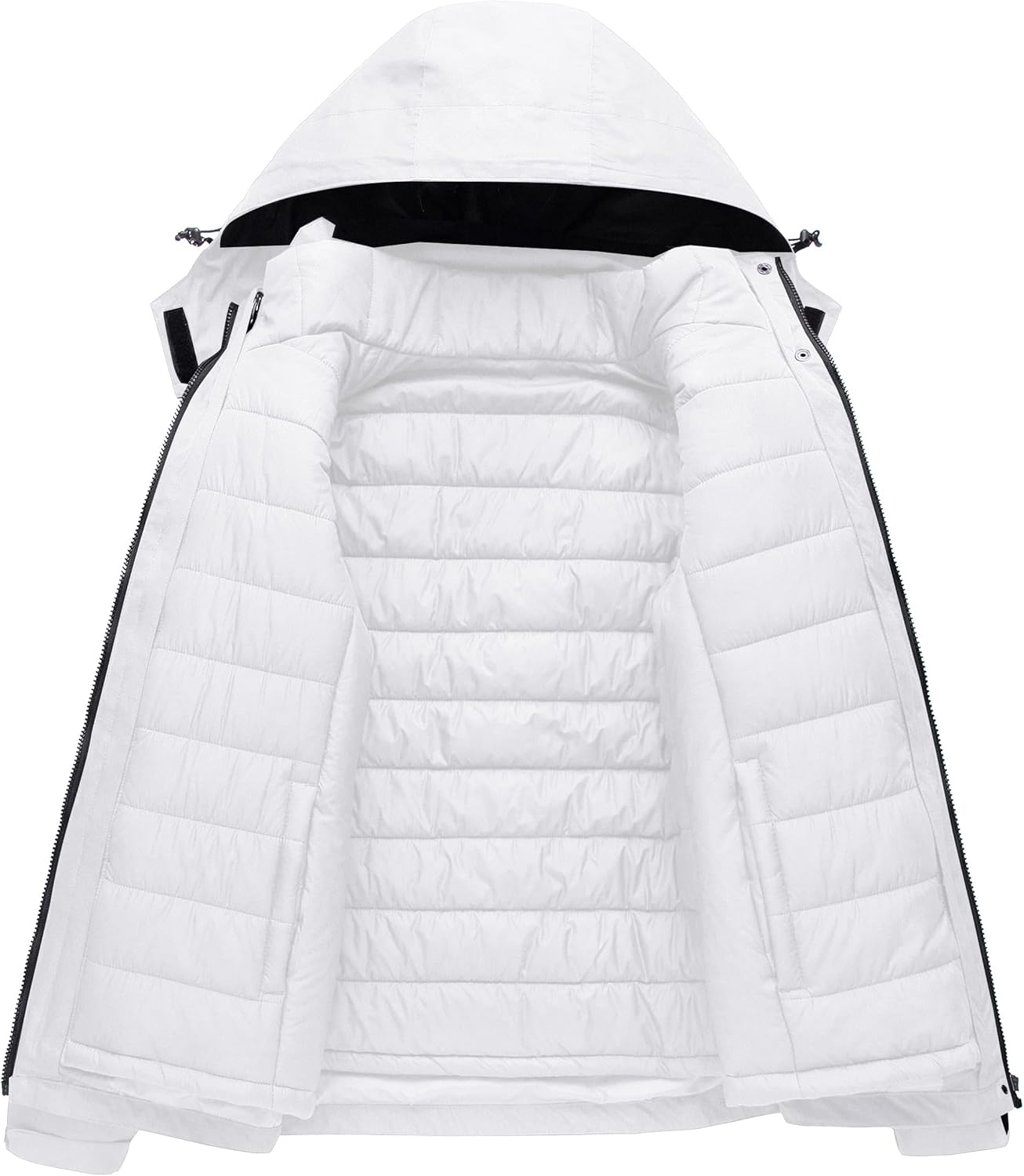 US Women's 3 In 1 Waterproof Ski Jacket Windproof Snowboarding Jacket Warm Winter Snow Coat Raincoat - Image 2