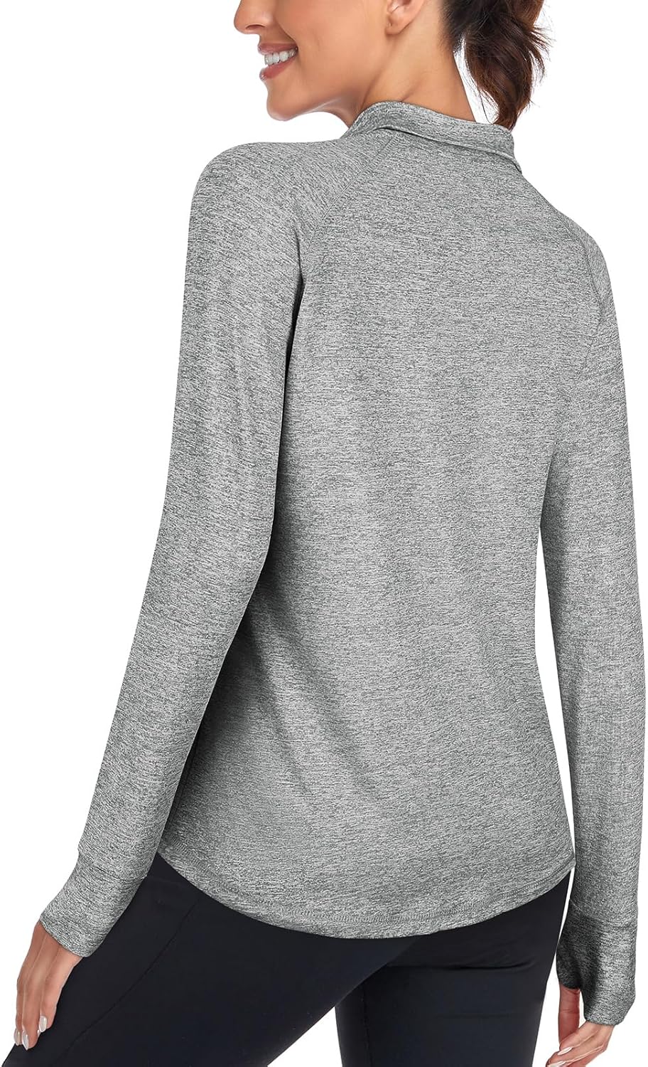 Womens V Neck Golf Shirts Moisture Wicking Sports Workout Tops - Image 2
